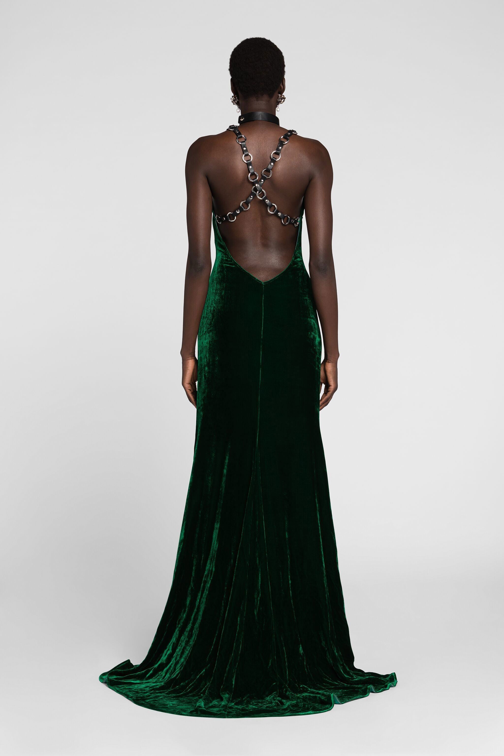 RC Velvet Maxi Dress RC Velvet Maxi Dress Dark green PWT111-VL067