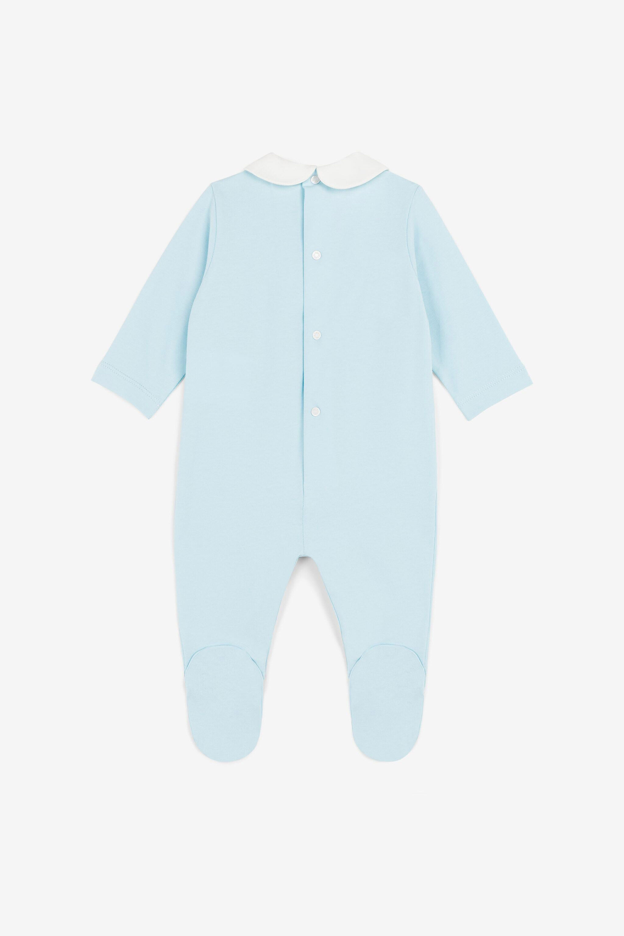 JU Logo-Embroidered Babygrow JU Logo-Embroidered Babygrow Light blue OJT833-ISA2J