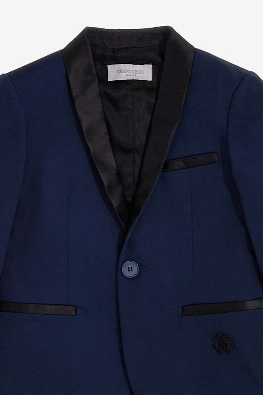 JU Jacket with satin relief JU Jacket with satin relief Dark blue SJT402-RN012