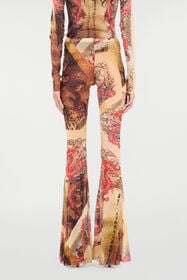 RC Pants With Oriental Print NATURALE/ROSSO VQT21A-TLQ00