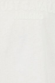 JC T-Shirt Mit Monogramm JC Und Nähten In Einer Kontrastfarbe WHITE UFT037-UF057