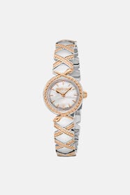 RC Reloj Snake Core, Roberto Cavalli By Franck Muller SILVER & ROSE GOLD UALT14-IT560