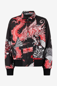 RC Reversible Bomber Jacket With Dragon Black VNT473-SB064