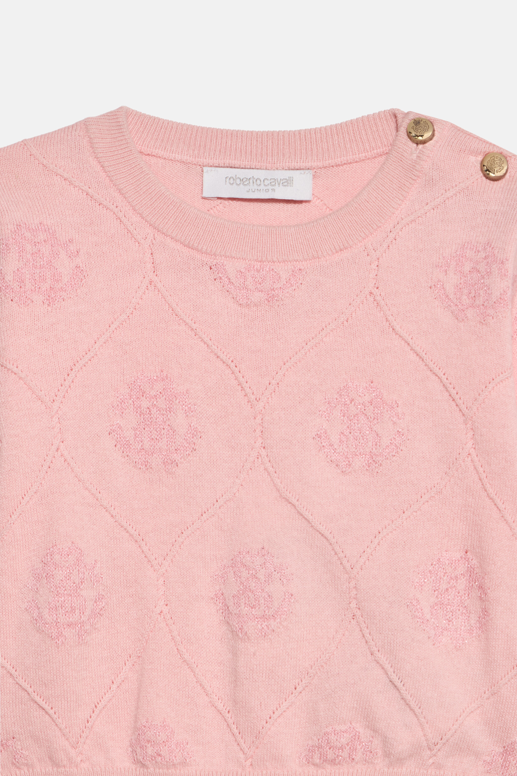 JU Jersey de punto rosa blush con monograma JU Jersey de punto rosa blush con monograma PINK HEAV. XJM61K-MQS84