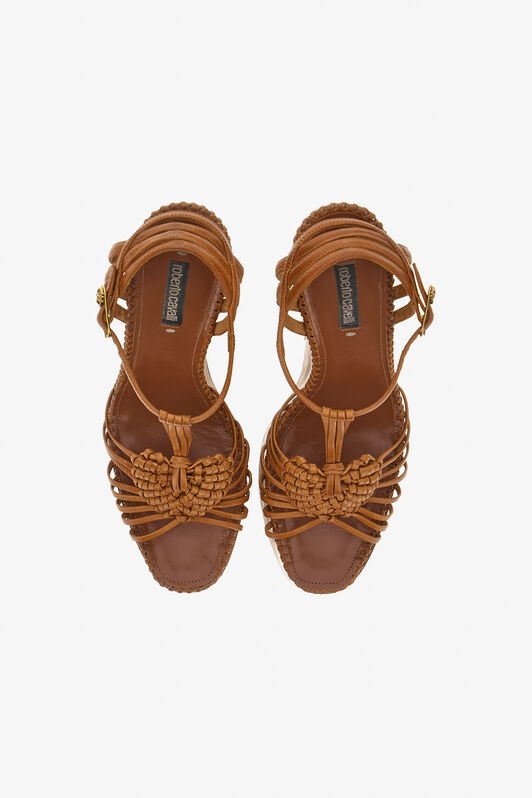 RC Platform sandals with strap Brown SWS006-PZ899
