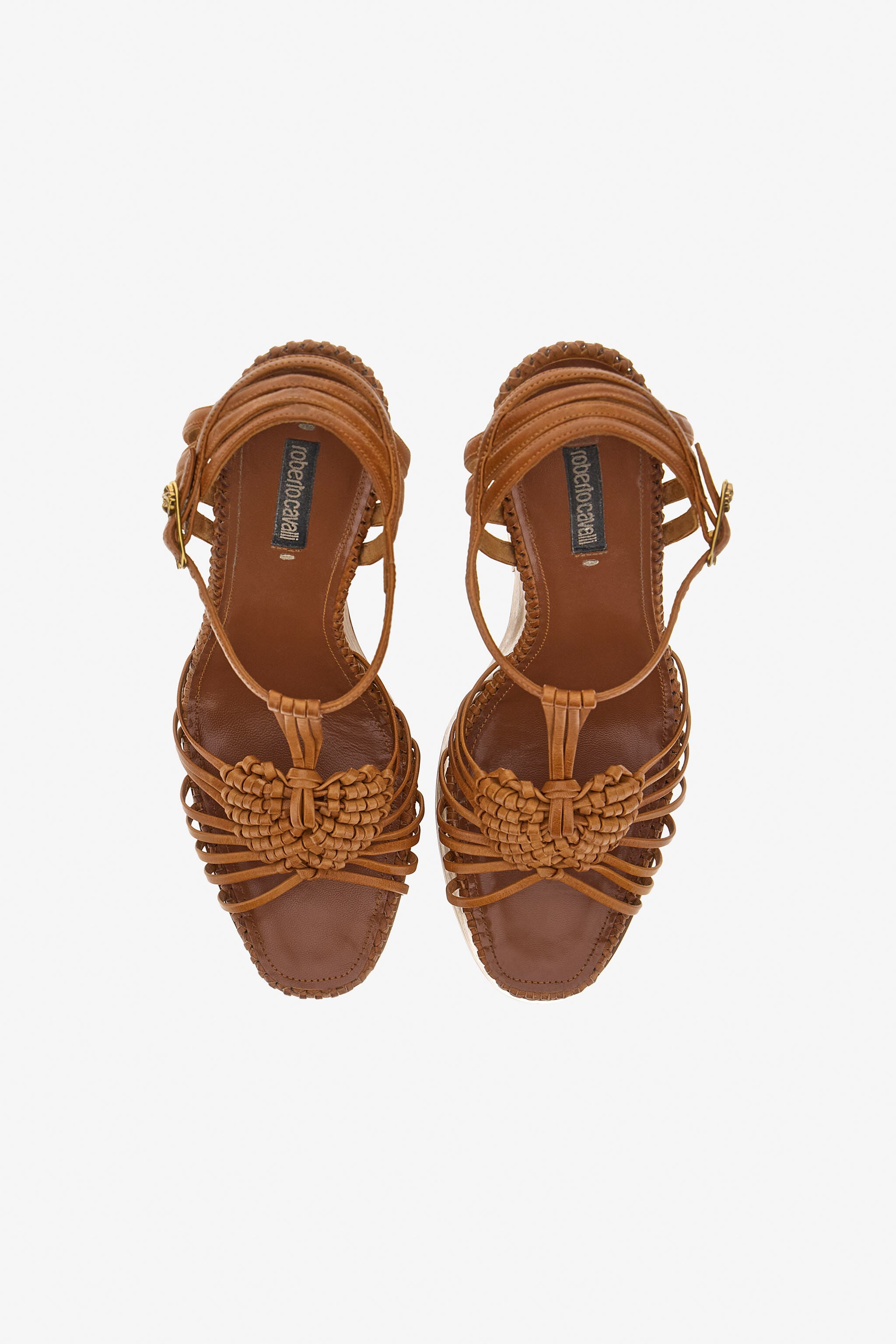 RC Platform sandals with strap Brown SWS006-PZ899