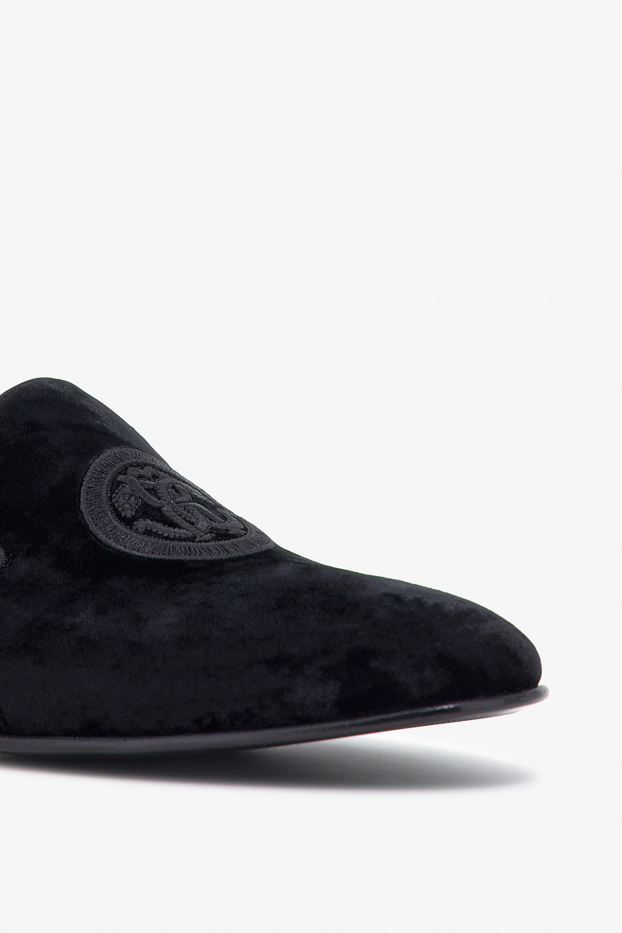 RC Loafers with Logo Black TRS016-VLT01