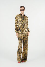 RC Pantaloni Palazzo con Stampa Leopardo NATURAL WQT202-9HQ71