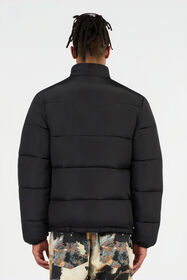 JC Black Puffer Jacket with Monogram JC BLACK VFT113-VF179