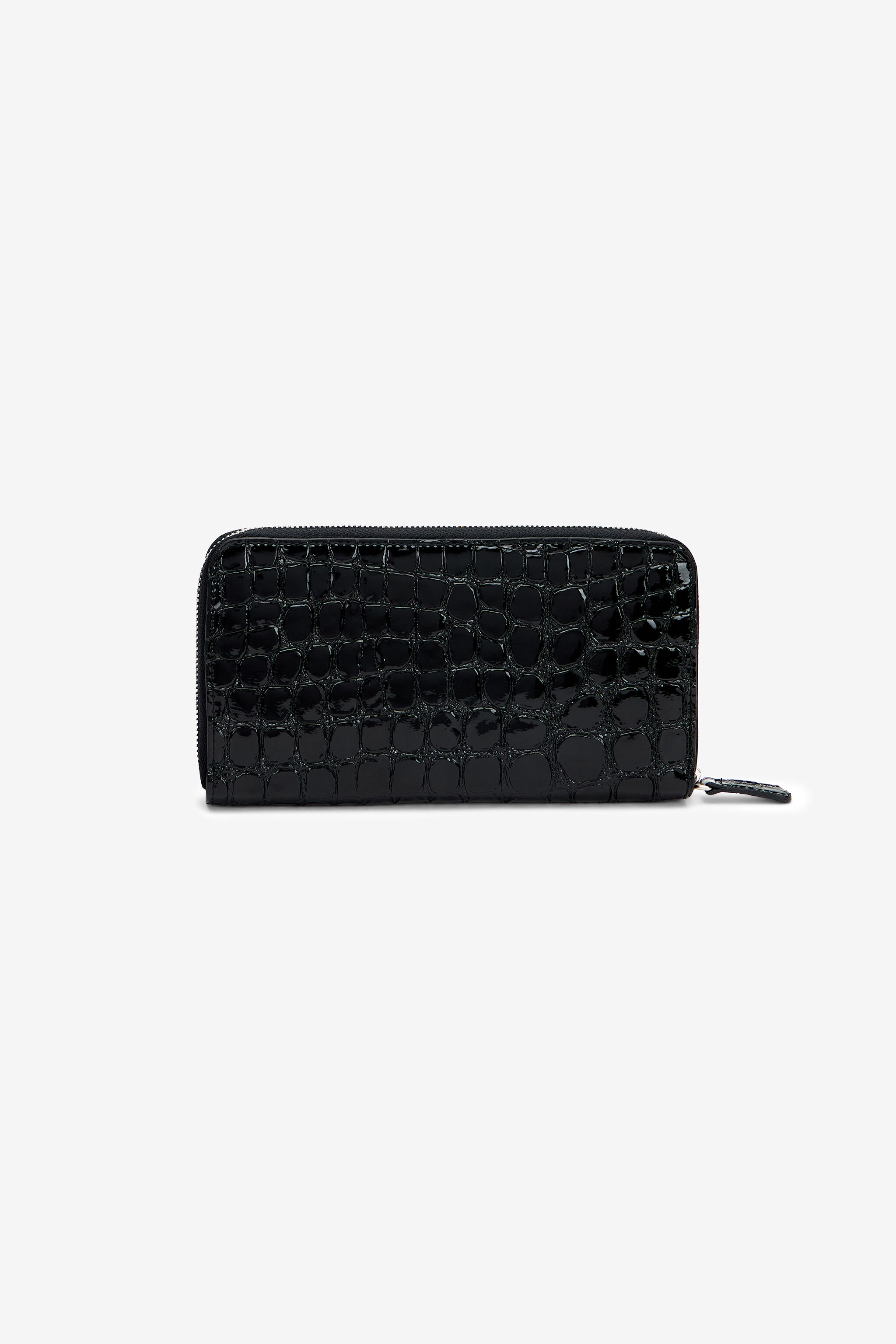 RC Portefeuille Roar En Cuir Avec Fermeture Éclair RC Portefeuille Roar En Cuir Avec Fermeture Éclair BLACK WKA006-PZE04
