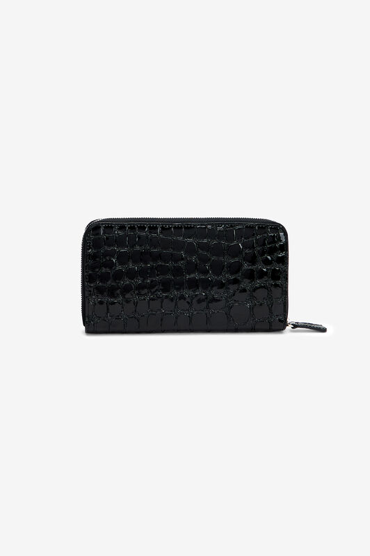 RC Portefeuille Roar En Cuir Avec Fermeture Éclair RC Portefeuille Roar En Cuir Avec Fermeture Éclair BLACK WKA006-PZE04