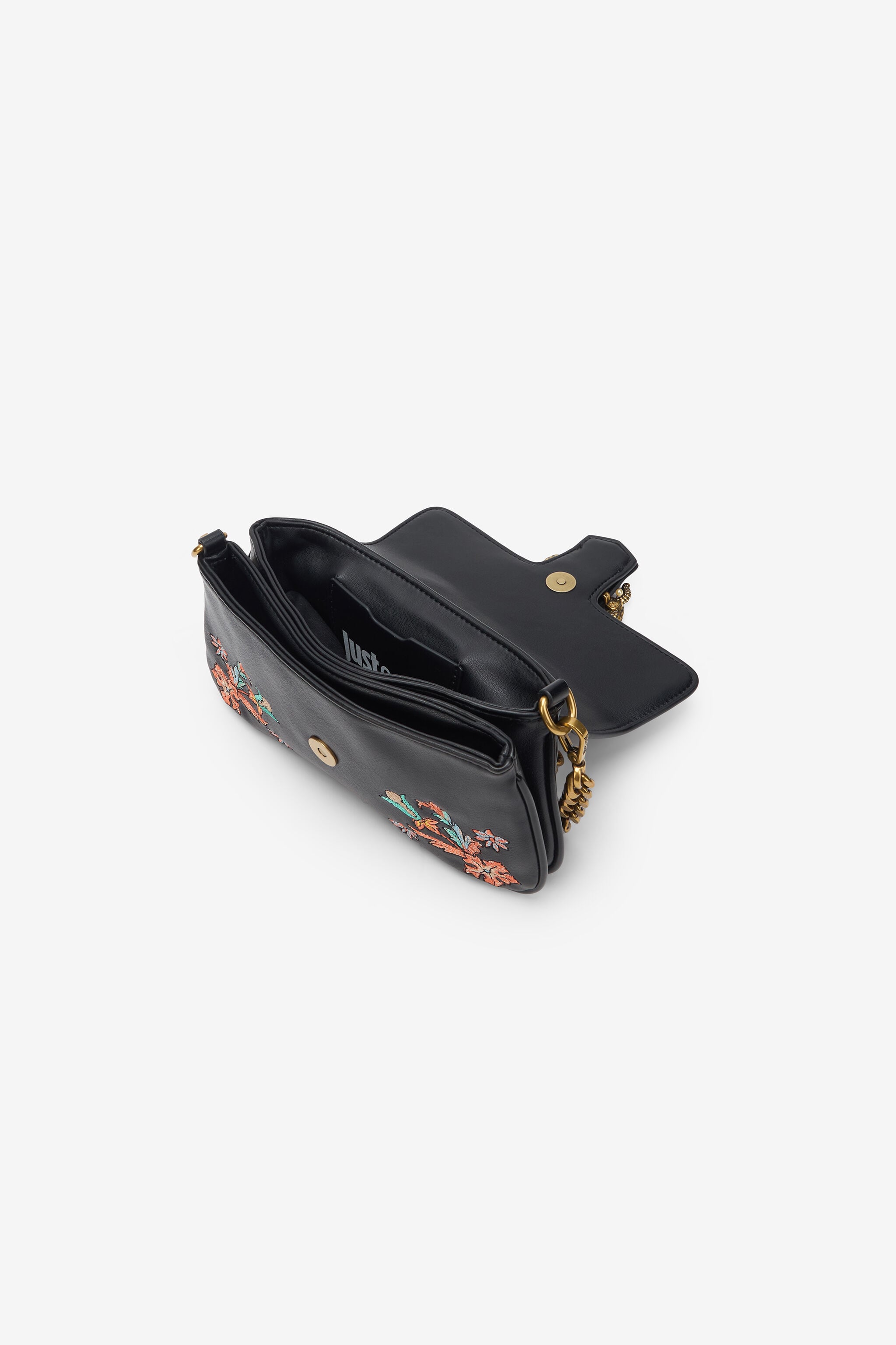 JC Crossbody Bag with Persian Tarot Embroidery JC Crossbody Bag with Persian Tarot Embroidery BLACK WFB034-WF364