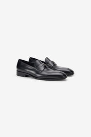 RC Loafer Shoes Black Metal Detail BLACK TOS00F-PZC15