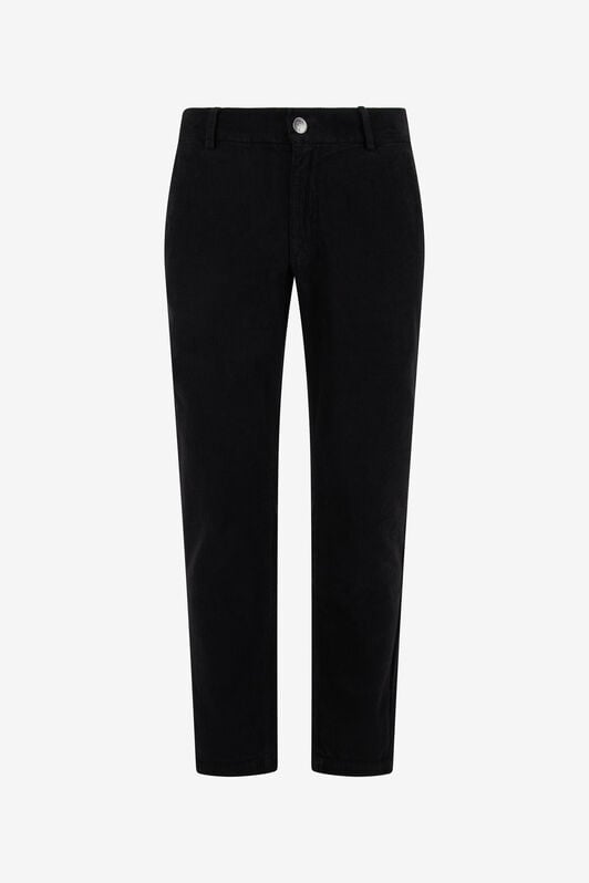 RC Pantalones de pana negro de pernera recta RC Pantalones de pana negro de pernera recta BLACK TOT20E-VL004
