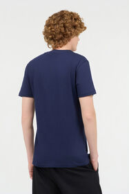 JC Marineblaues Baumwoll-T-Shirt Mit Logo Dunkelblau UFU003-UF095