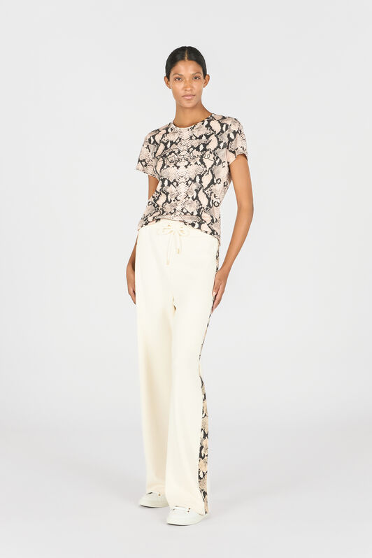 RC Trousers with snake bands Ivory OOT20A-CF054