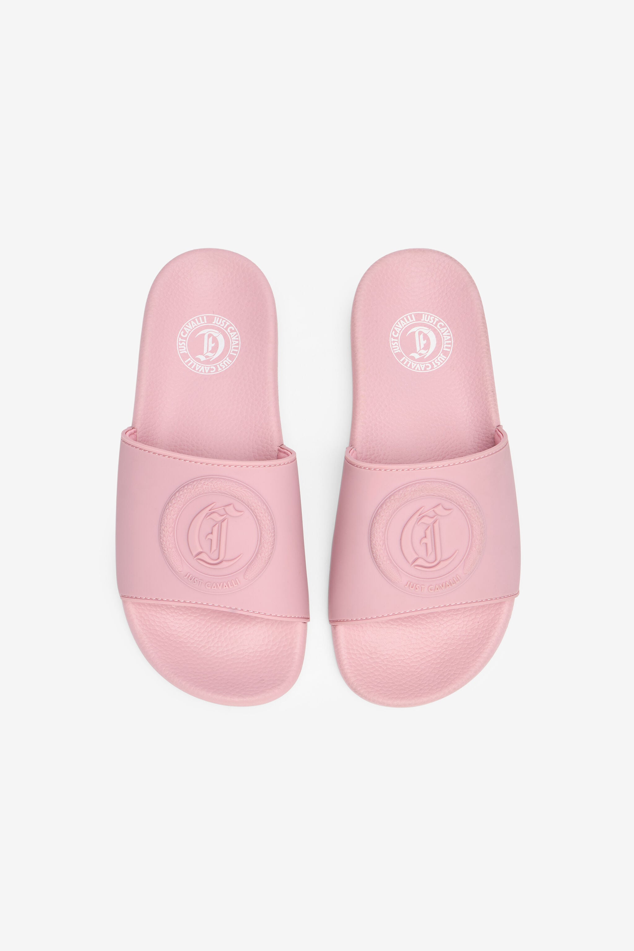 JC Sliders With JC Monogram And Logo JC Sliders With JC Monogram And Logo Pink UFS044-UF366