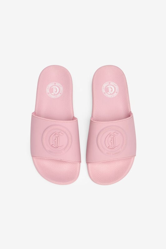 JC Sliders With JC Monogram And Logo JC Sliders With JC Monogram And Logo Pink UFS044-UF366