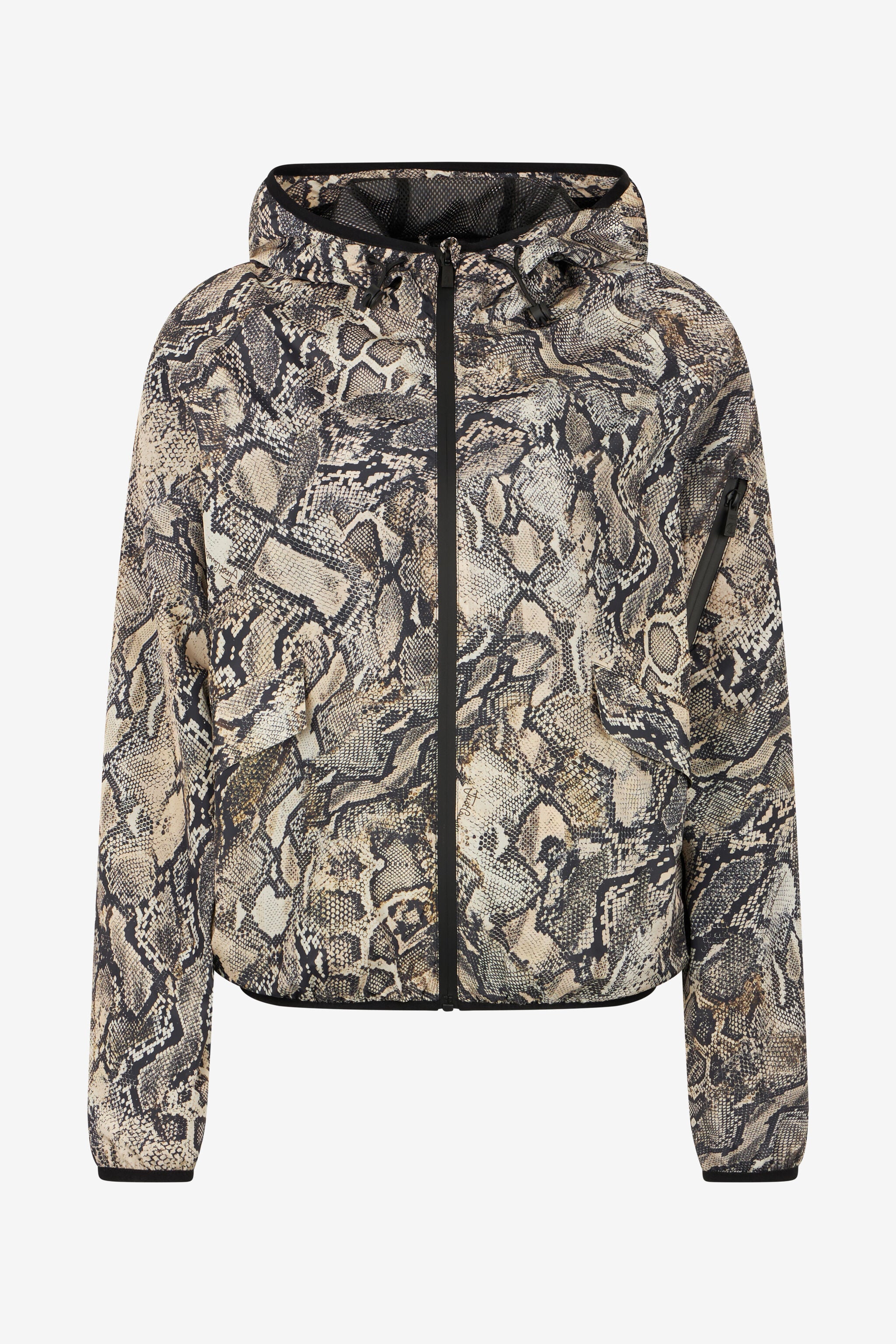 JC Hooded Jacket With Python Print JC Hooded Jacket With Python Print CORTECCIA UFT199-UF265