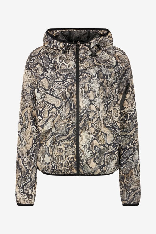 JC Hooded Jacket With Python Print JC Hooded Jacket With Python Print CORTECCIA UFT199-UF265