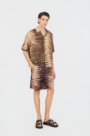 JC Camicia Stampa Natural Barb 751 BEIGE + 709 MARR WFM006-WF154