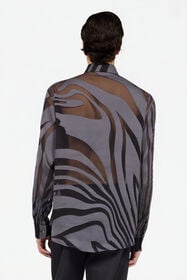RC Camicia Con Stampa Ray Devorè BLACK XNT712-CHT26