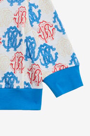 JU Felpa in Cotone con Stampa Monogram MULTICOLOR SJT936-JFL01