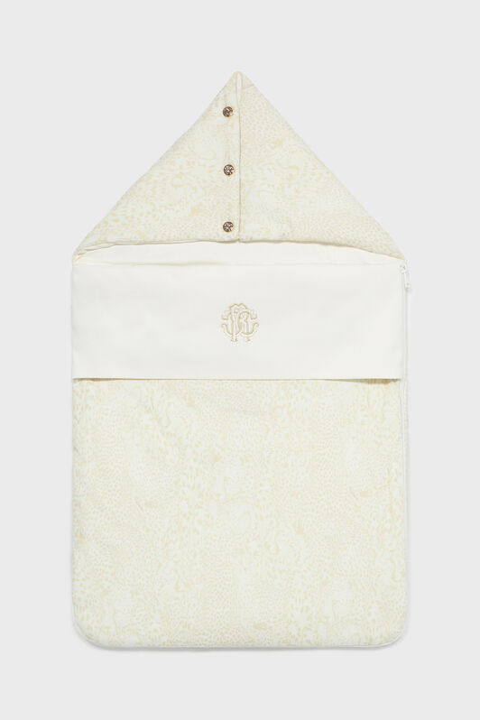 JU Sleeping Bag With Cheetahs And RC Monogram Ivory UJT808-JFO35
