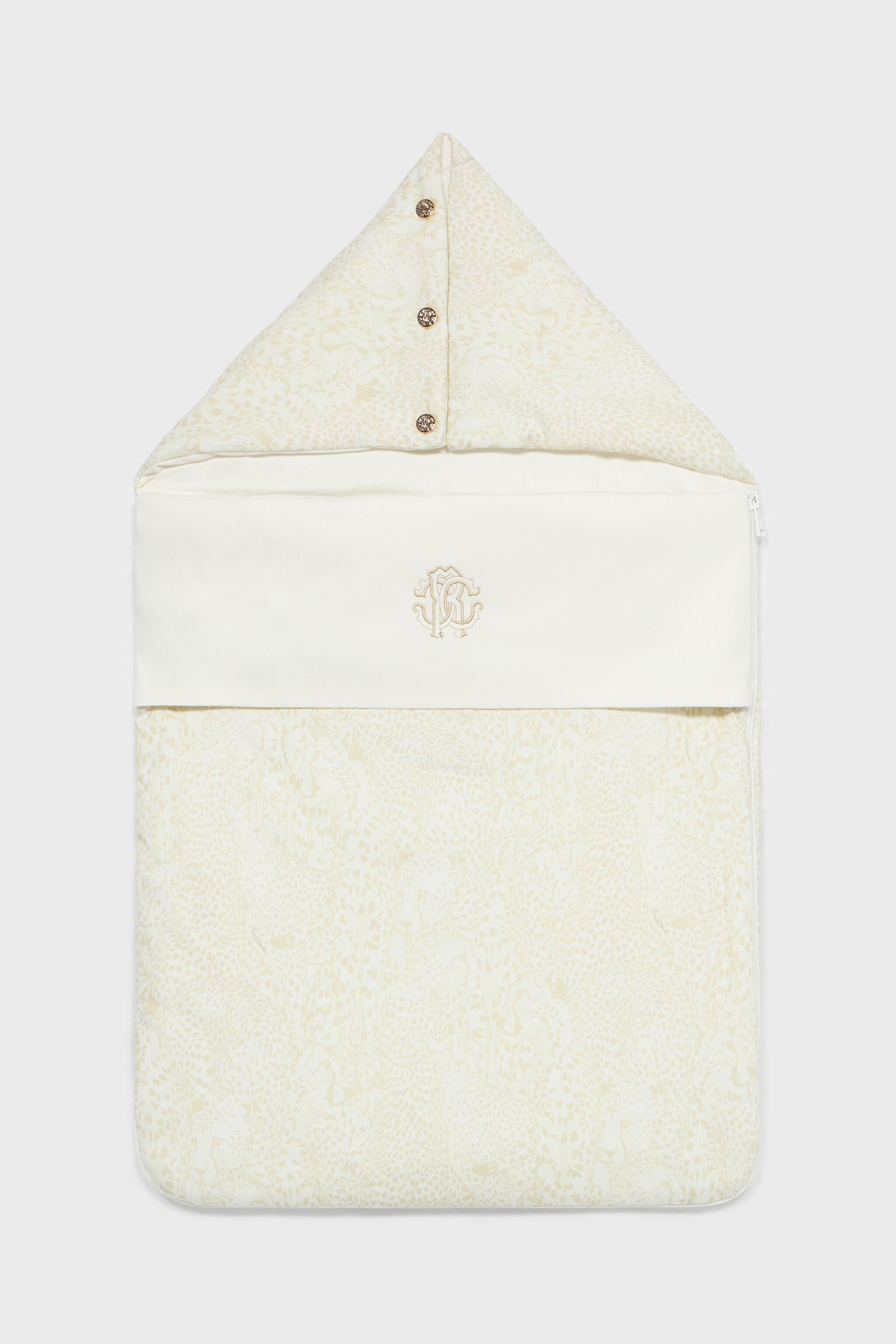 JU Sleeping Bag With Cheetahs And RC Monogram Ivory UJT808-JFO35