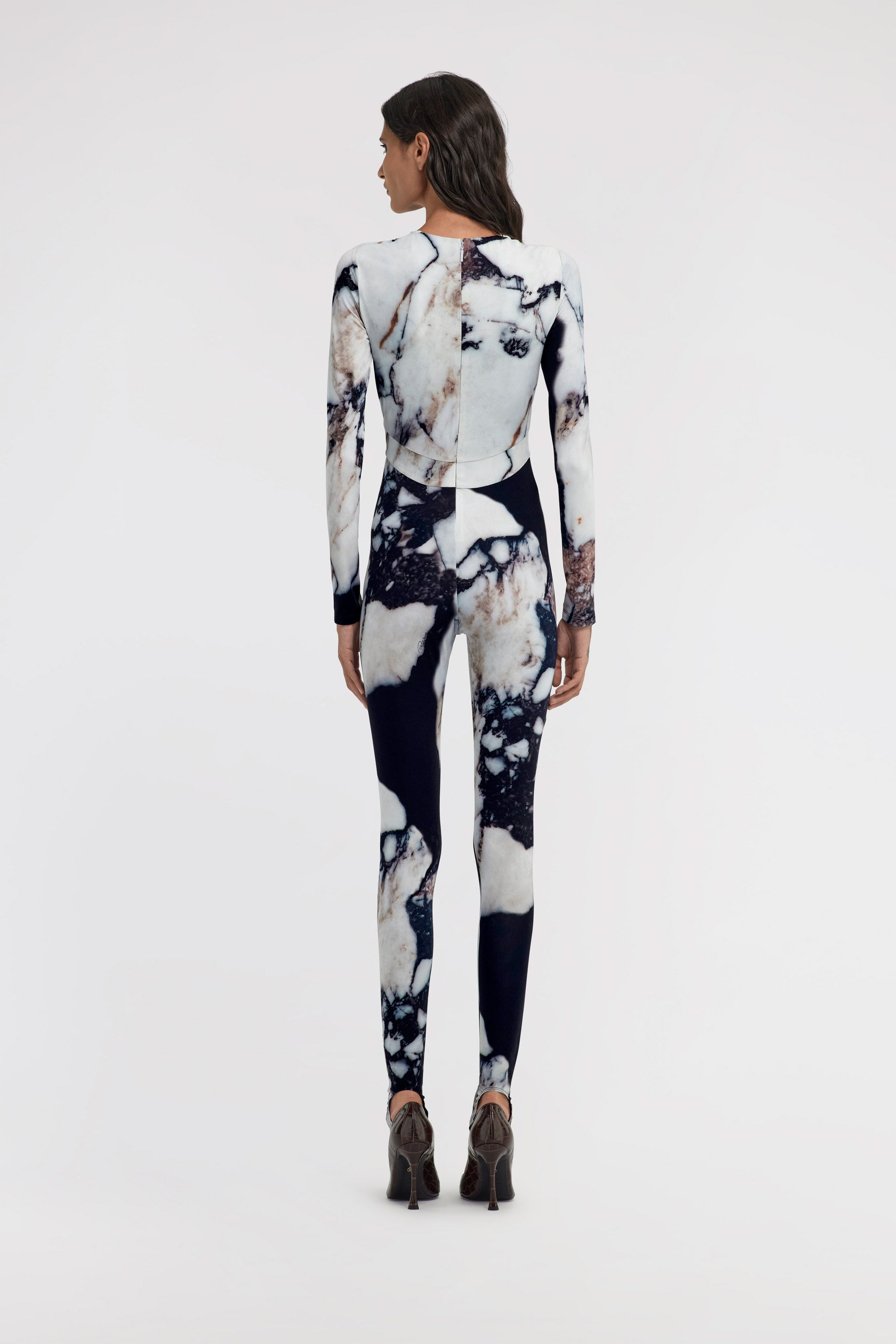 RC Marble Print Jumpsuit RC Marble Print Jumpsuit Negro/Blanco TWT134-LNN18