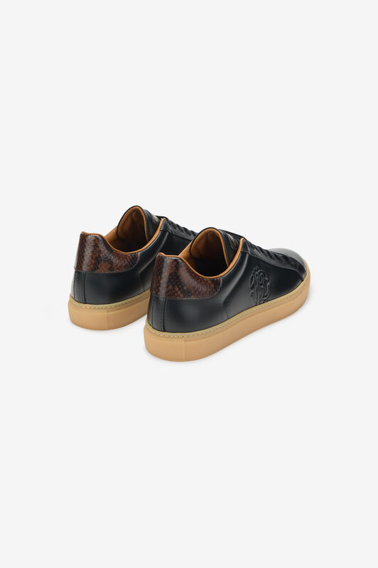 RC Sneaker in pelle con logo goffrato RC Sneaker in pelle con logo goffrato BLACK TOS00L-PZC15