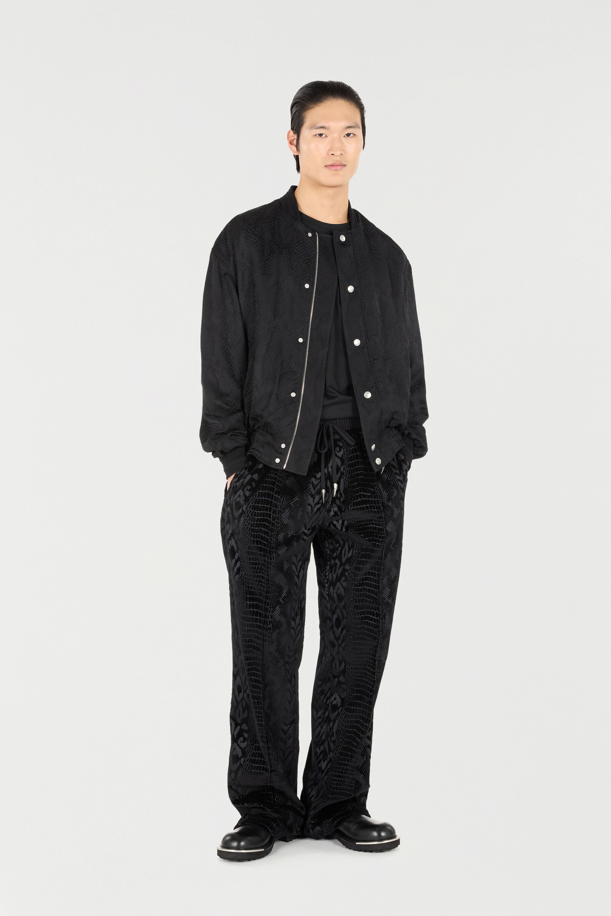 RC Python-Effect Bomber Jacket RC Python-Effect Bomber Jacket Black URT465-DJ109