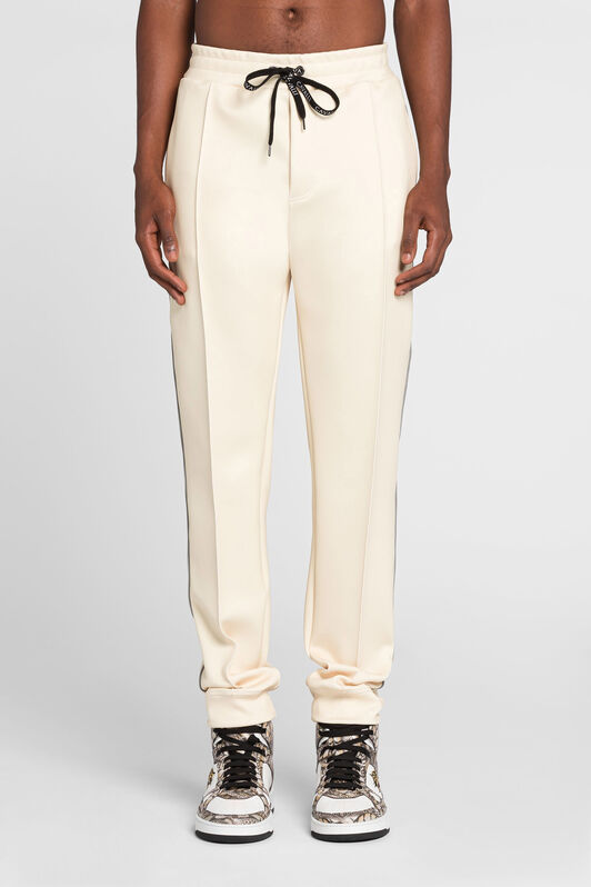 RC Mirror Snake logo-embroidered track pants RC Mirror Snake logo-embroidered track pants Ivory QRT25E-FT001