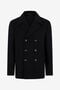 RC Black Wool Double-Breasted Peacoat RC Black Wool Double-Breasted Peacoat BLACK ROT40M-FE032