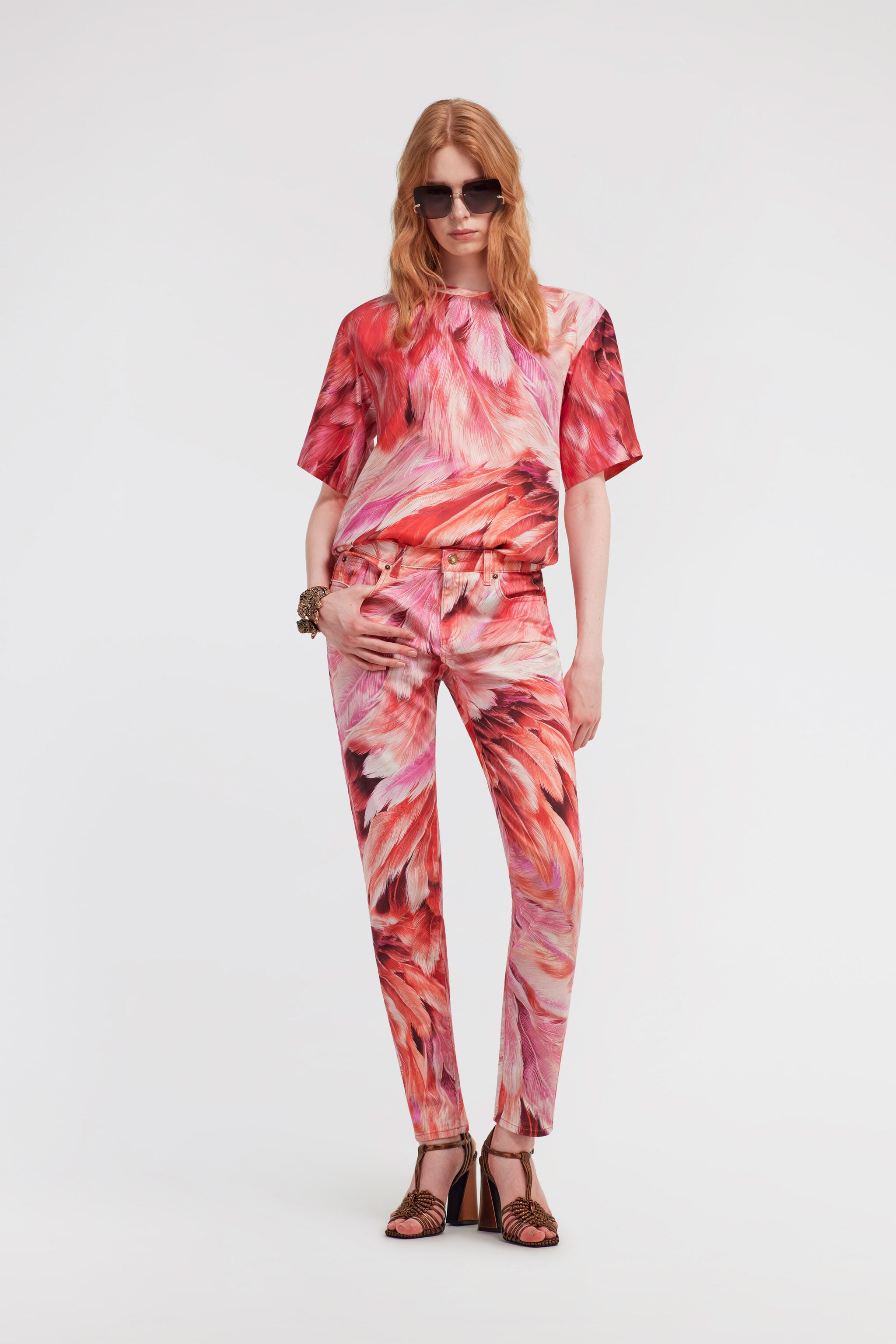 RC Plumange Print Jeans Fuchsia SWJ232-DAL71
