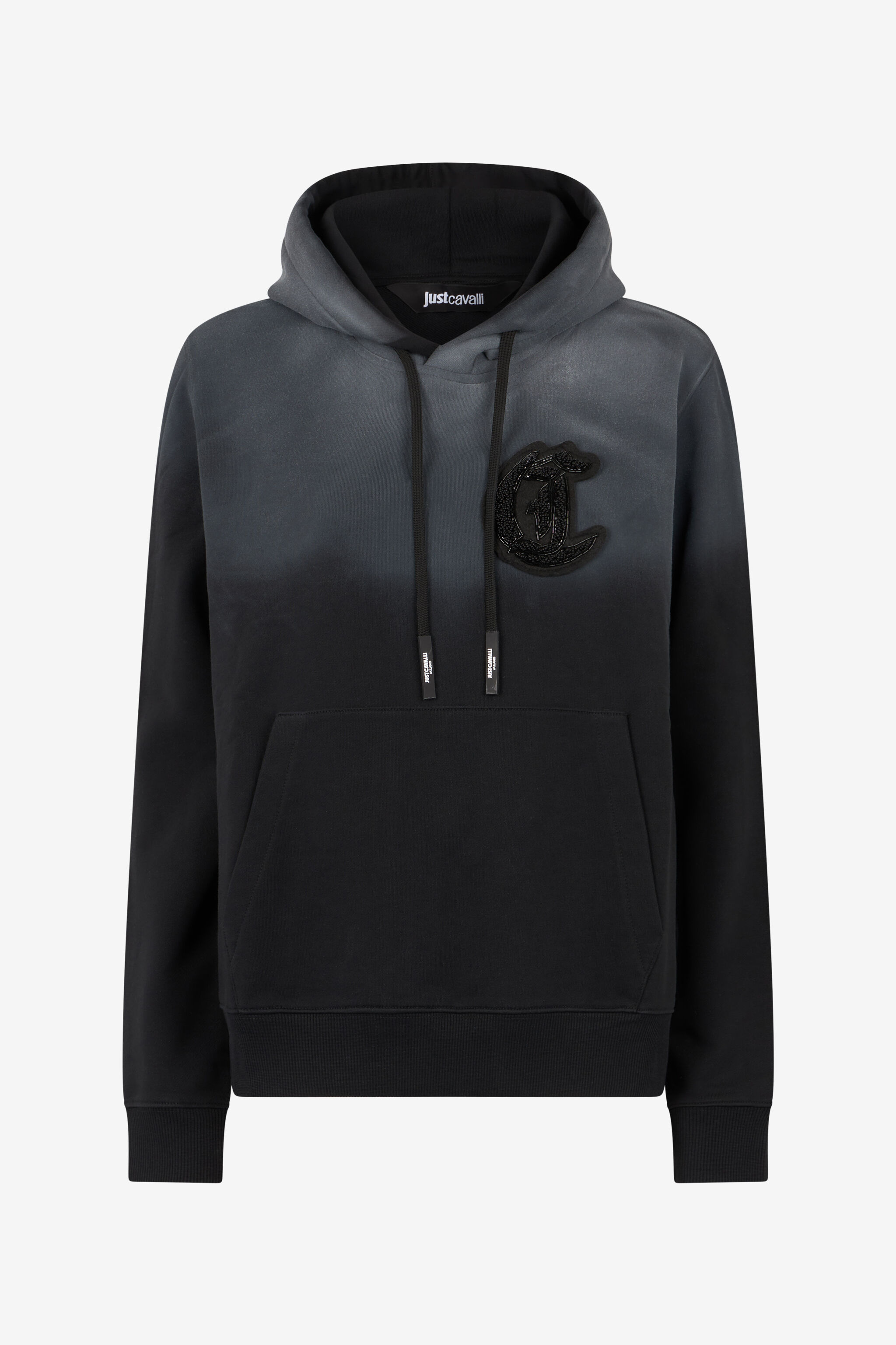 JC Hooded Sweatshirt With JC Monogram JC Hooded Sweatshirt With JC Monogram Black TFS012-TF178