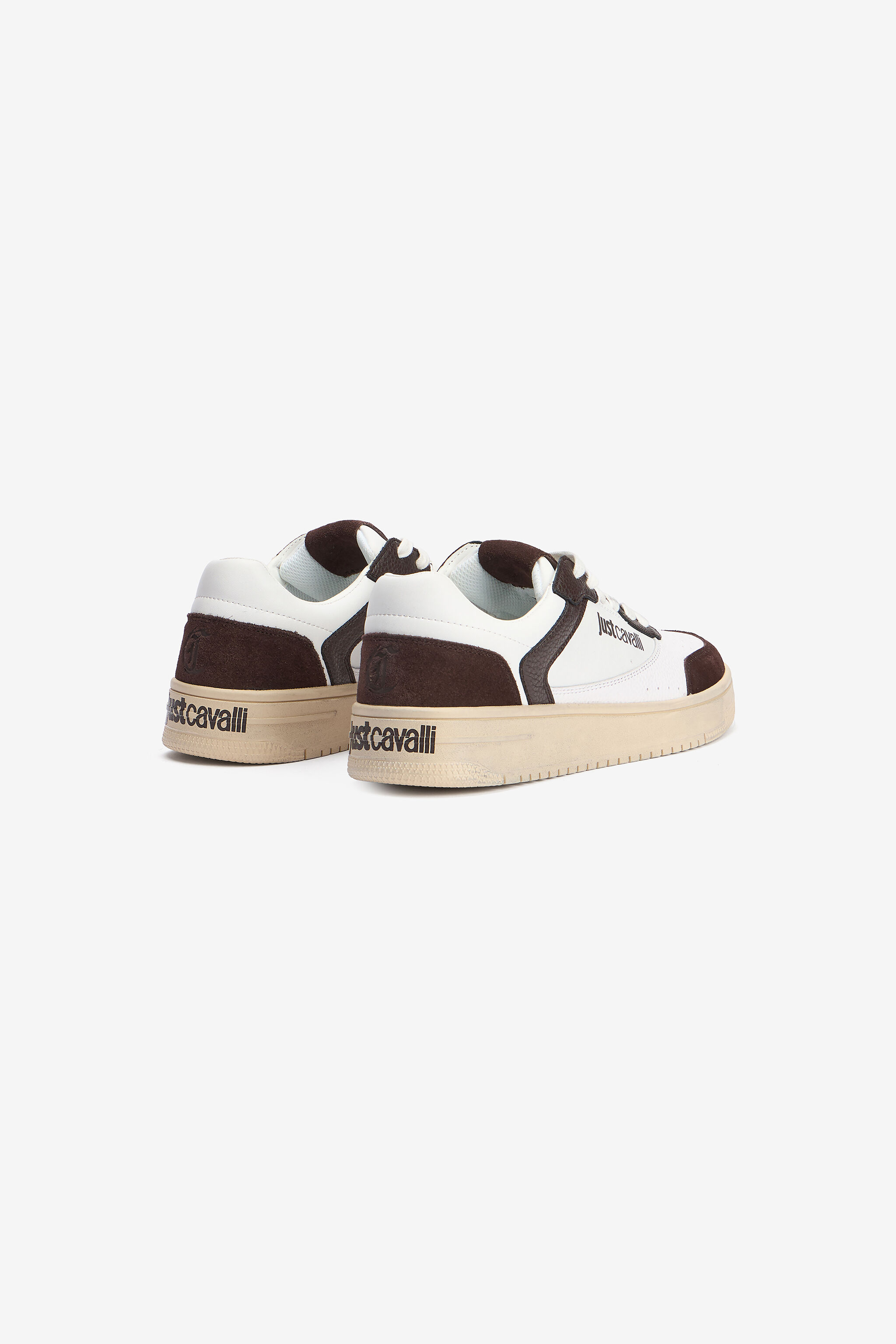 JC White Leather Sneakers With Contrast Inserts JC White Leather Sneakers With Contrast Inserts 899+900+127 VFS068-VF526