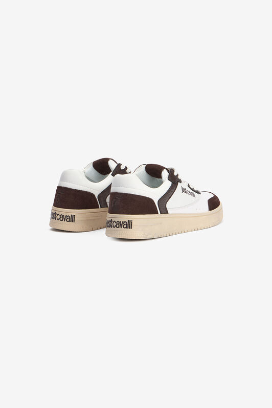 JC White Leather Sneakers With Contrast Inserts JC White Leather Sneakers With Contrast Inserts 899+900+127 VFS068-VF526
