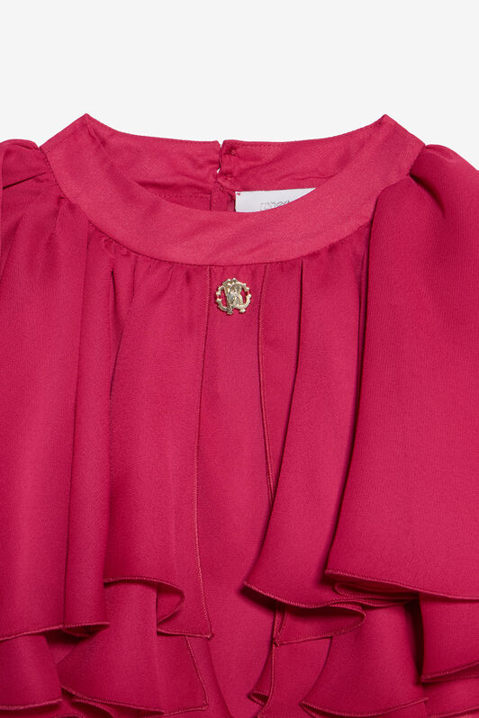 JU Fuchsia Shirt With Ruffles JU Fuchsia Shirt With Ruffles FUXIA BOUGANVILLE VJT70E-GG002