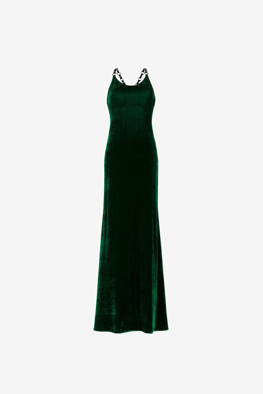 RC Velvet Maxi Dress RC Velvet Maxi Dress Dark green PWT111-VL067