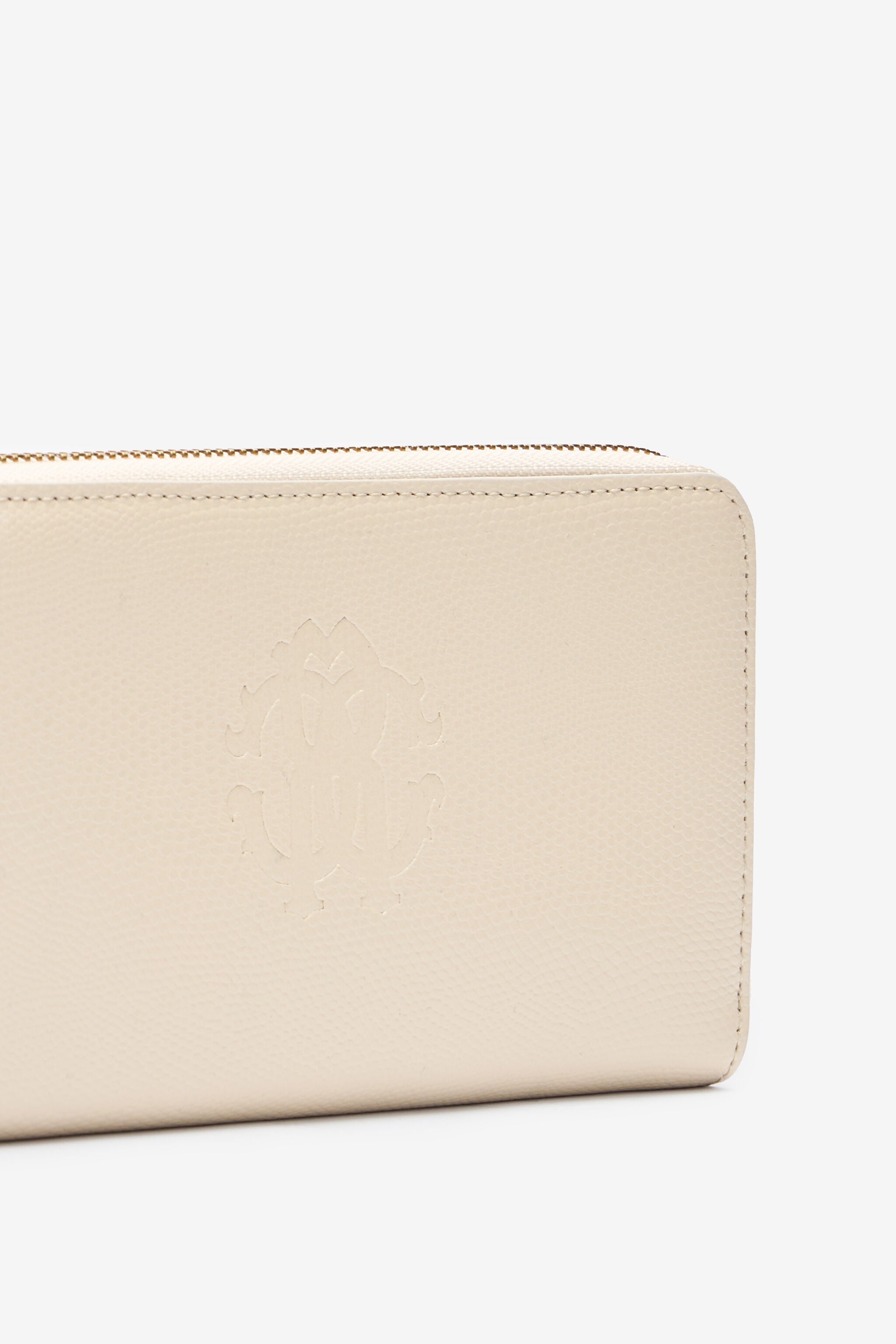 RC Leather Wallet with Monogram RC RC Leather Wallet with Monogram RC Ivory OOA00B-PZ015
