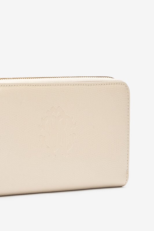 RC Leather Wallet with Monogram RC RC Leather Wallet with Monogram RC Ivory OOA00B-PZ015