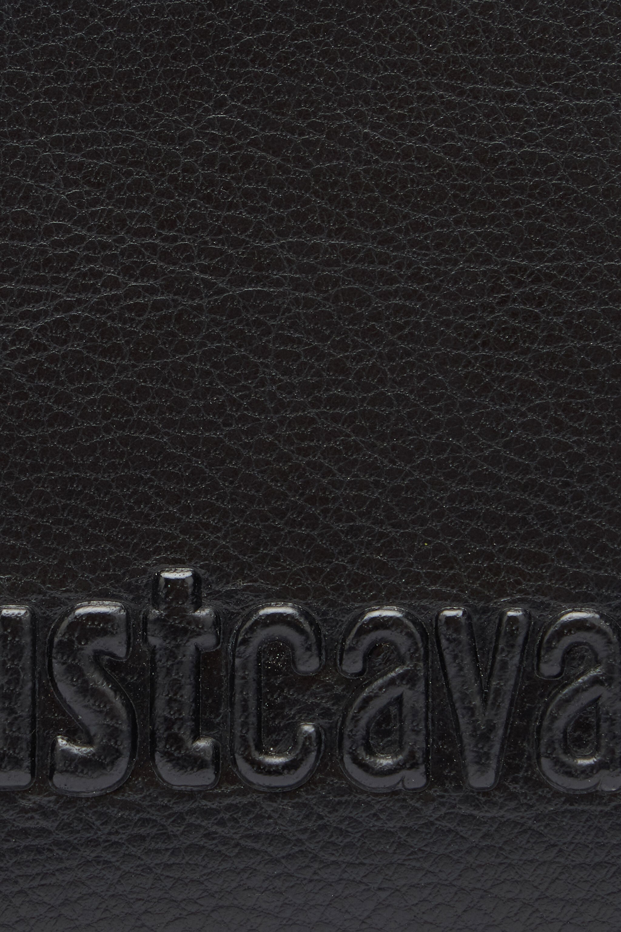 JC Portefeuille Pliant En Cuir Noir Avec Logo Embossé JC Portefeuille Pliant En Cuir Noir Avec Logo Embossé BLACK VFP023-VF579