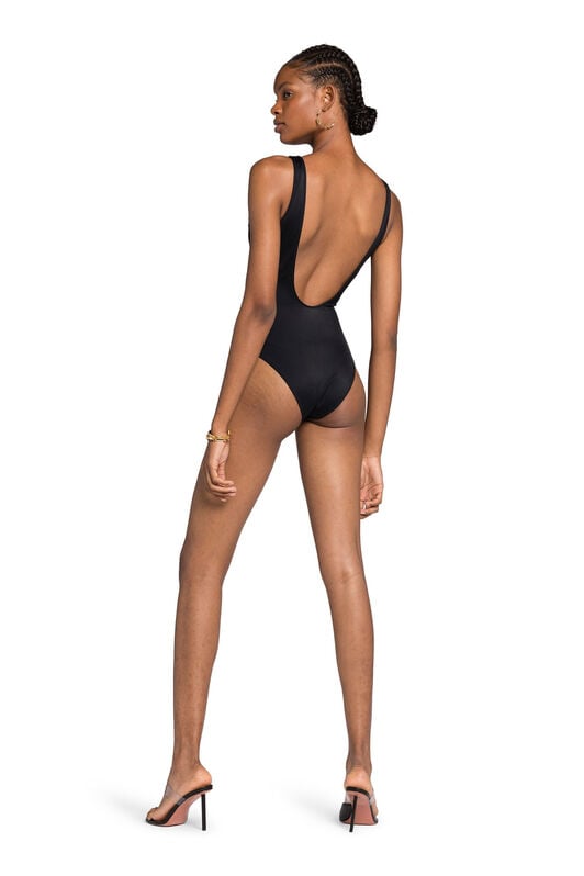 RC RC Monogram-Print Swimsuit RC RC Monogram-Print Swimsuit Black KSW01W-LL002