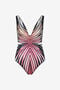 RC Badeanzug Mit Ray Of Paradise-Print RC Badeanzug Mit Ray Of Paradise-Print CORAL XKW008-HVM33