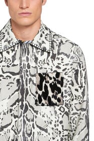 RC Lynx print shirt jacket NATURAL/OFF WHITE IMR510-3IR05