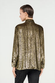 RC Leopard Lamé Shirt LIGHT GOLD WKT704-FT060