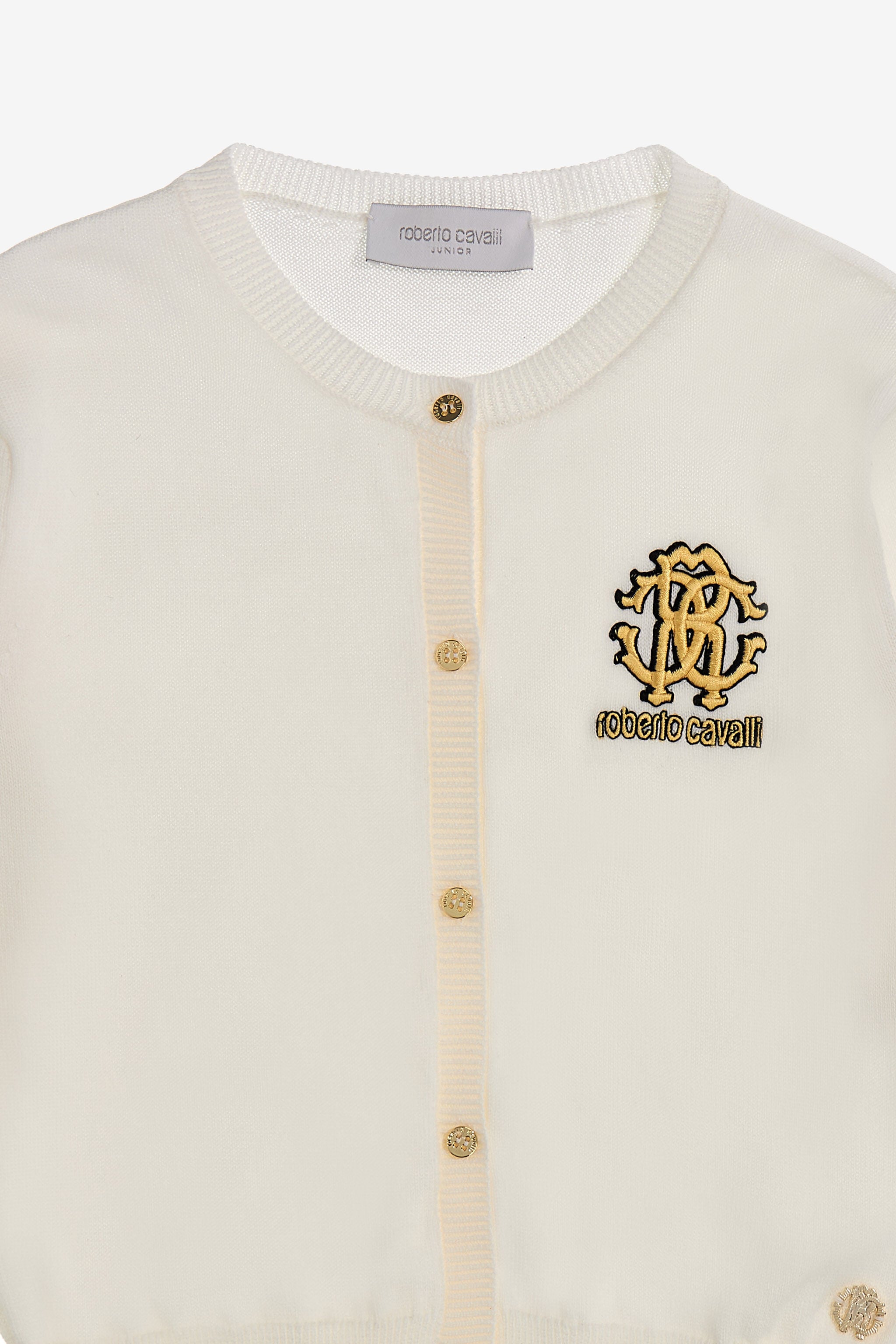 JU RC Monogram Cardigan JU RC Monogram Cardigan White SJM001-MG001