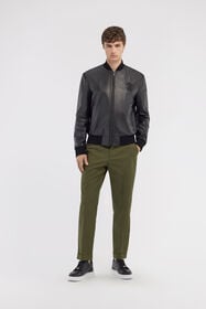 RC Tailored slim pants with fang Dark green SRT247-FN061