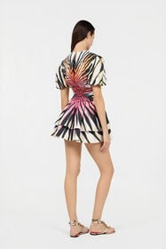 RC Ray Of Paradise Print Dress Mini CORAL XKT132-3AM33